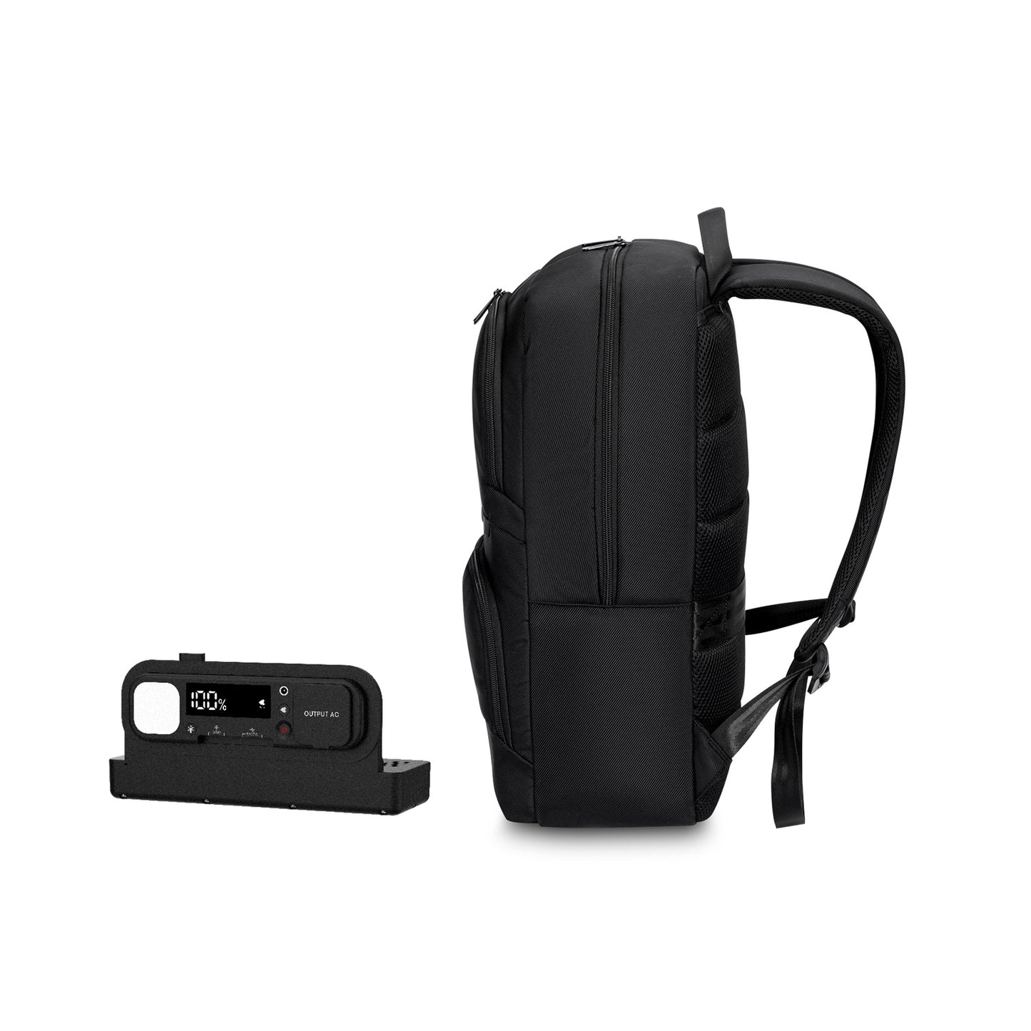 SmartCharge 20L Business Backpack: Built-in 96Wh Power Bank, USB-C/A Fast Charging & Waterproof Tech