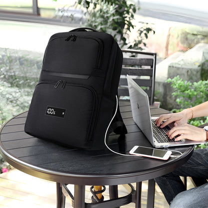 SmartCharge 20L Business Backpack: Built-in 96Wh Power Bank, USB-C/A Fast Charging & Waterproof Tech